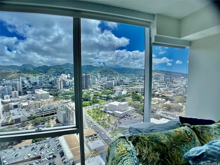 mountain ridge /city view