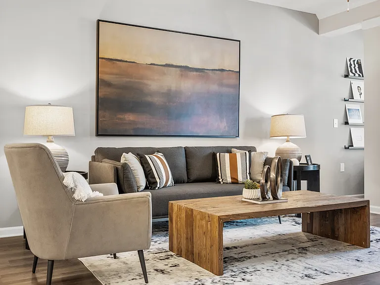 Langley Pointe Apartments | Entertaining Living Rooms