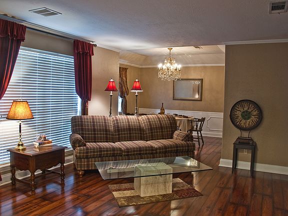 Elegant formal dining and living rooms