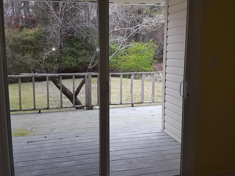 Kitchen view to deck