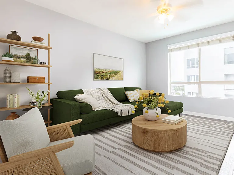Living Room with Hard Surface Flooring