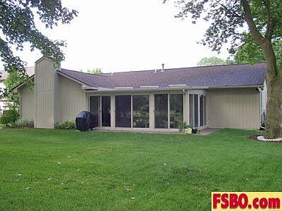 Rear showing sunroom
