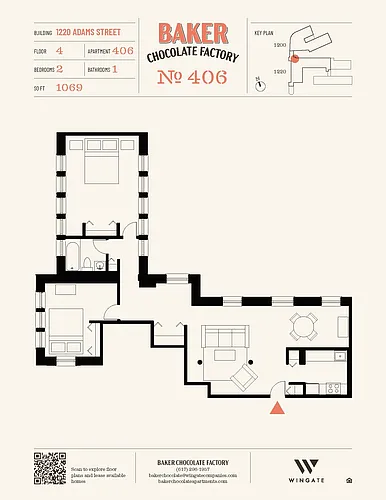 Floor plan 2 Bed