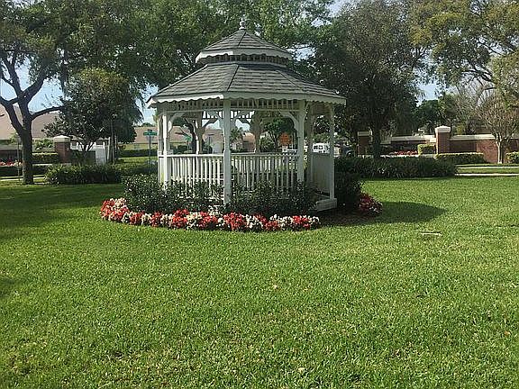 Roundabout at entrance