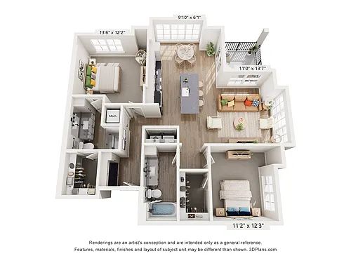 Floor plan The Oaks