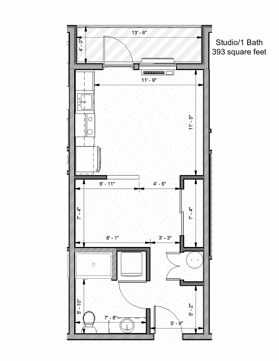 Floor plan Studio
