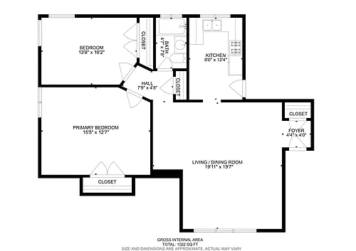 Floor plan Two Bedroom