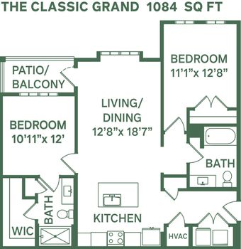 1-201 Classic Grand  1084 Sq Feet