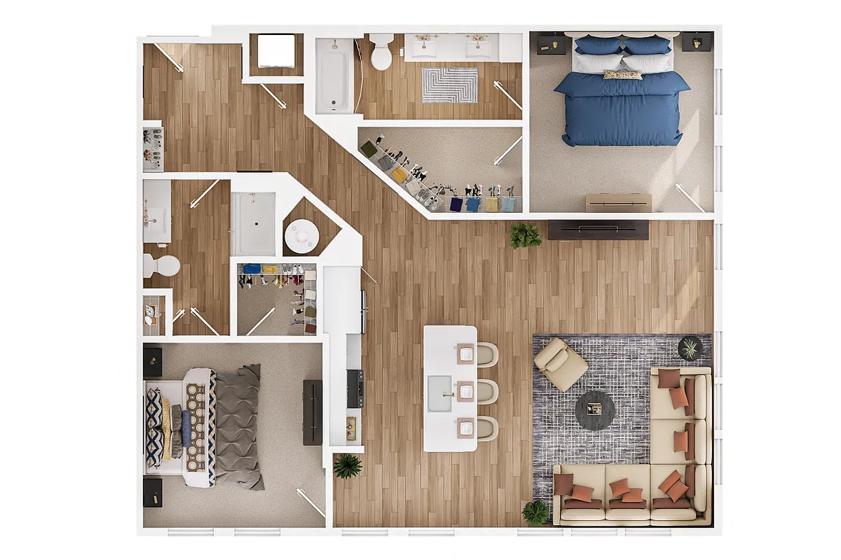 Floor plan 2E-1
