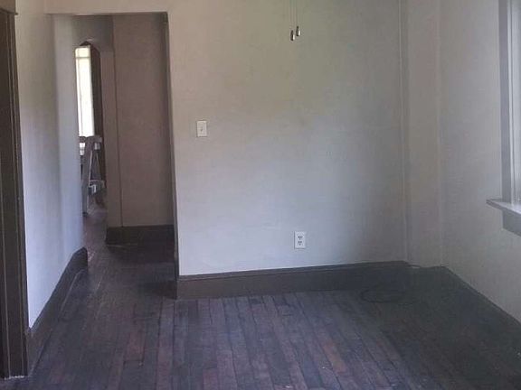 view from kitchen looking into dining room