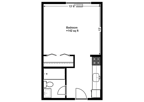Floor plan Updated Studio