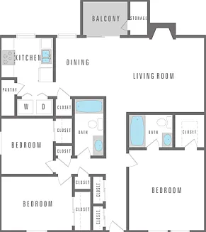 3 Bedroom 2 Bath 1153 sqft 3 Bedroom 2 Bath 1153 sqft