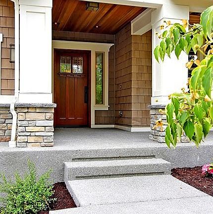 Inviting entryway with beautiful street appeal