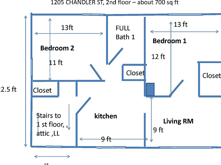1203-1205 Chandler St #3B — Photo 4