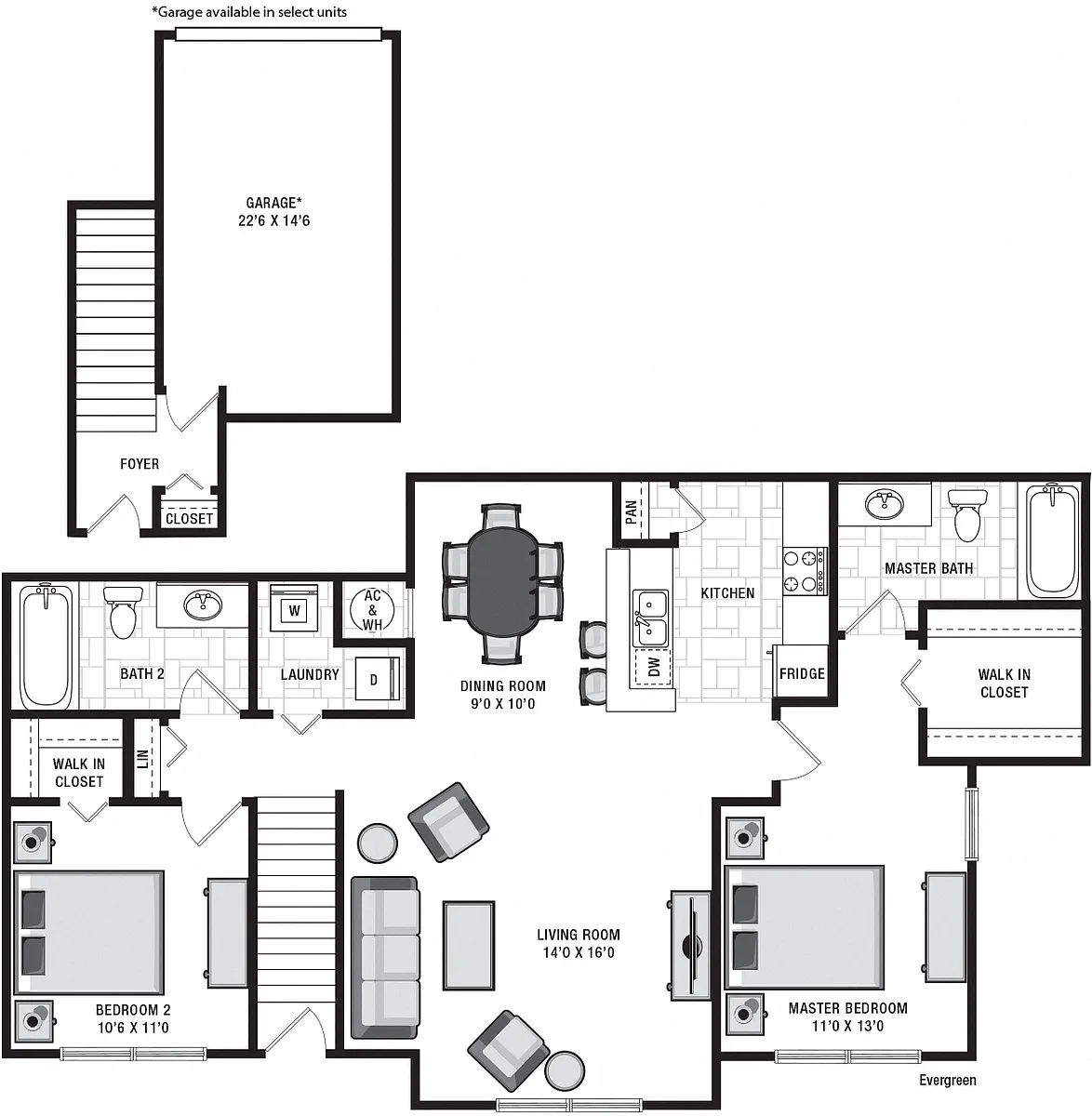 Floor plan Evergreen