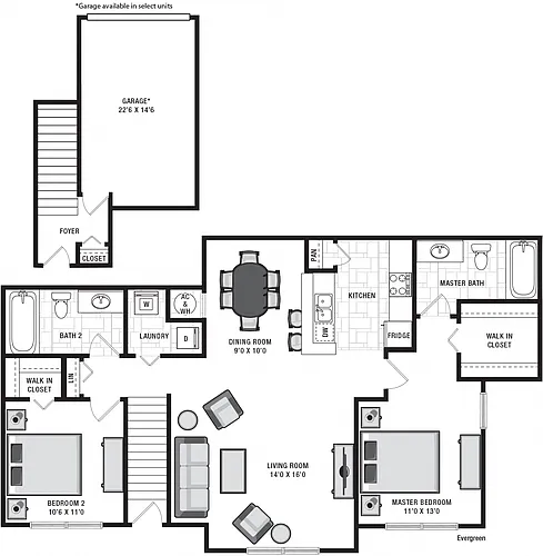 Floor plan Evergreen