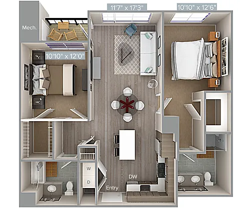 Floor plan B2-1055-U