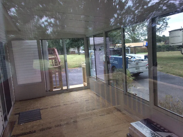 Interior of sunroom