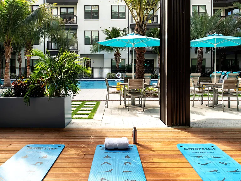 Enjoy sunny days on the pool deck