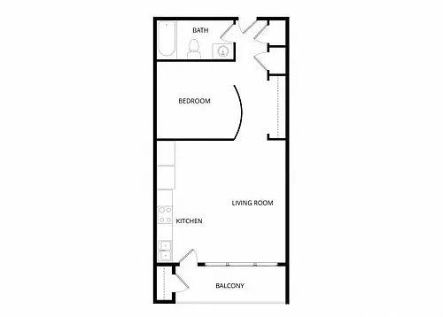Floor plan Studio S1