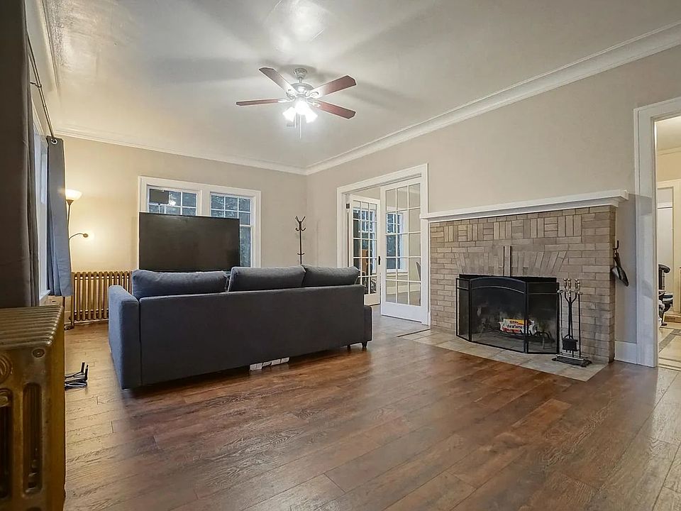 Cozy fireplace wall