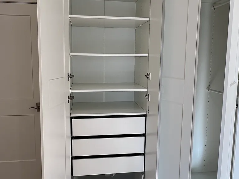 Shelves and drawers