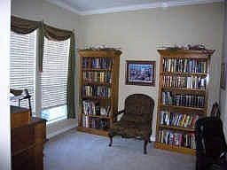 Spacious study or library makes working from home a pleasure
