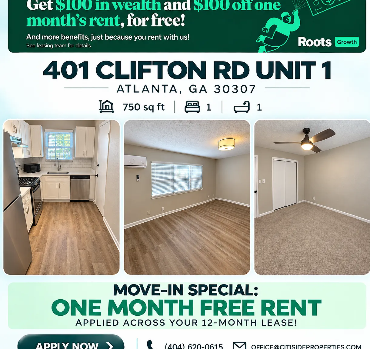 1 bed, 750 sqft, $1,285 — Photo 1