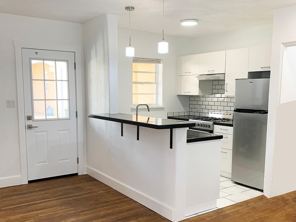 kitchen and front door