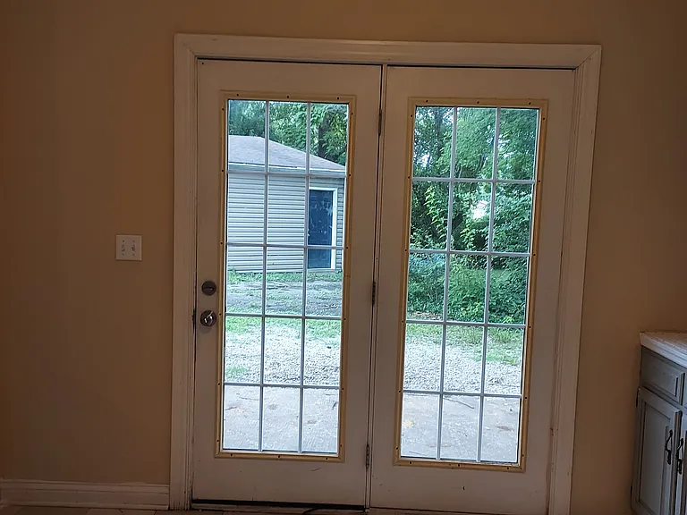 Patio Door in kitchen