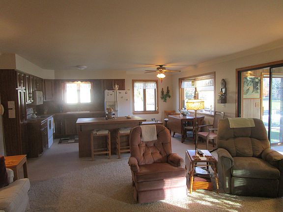 From living to kitchen.