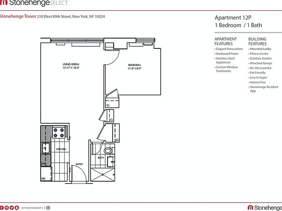 2nd image of 210 W 89th St #12P