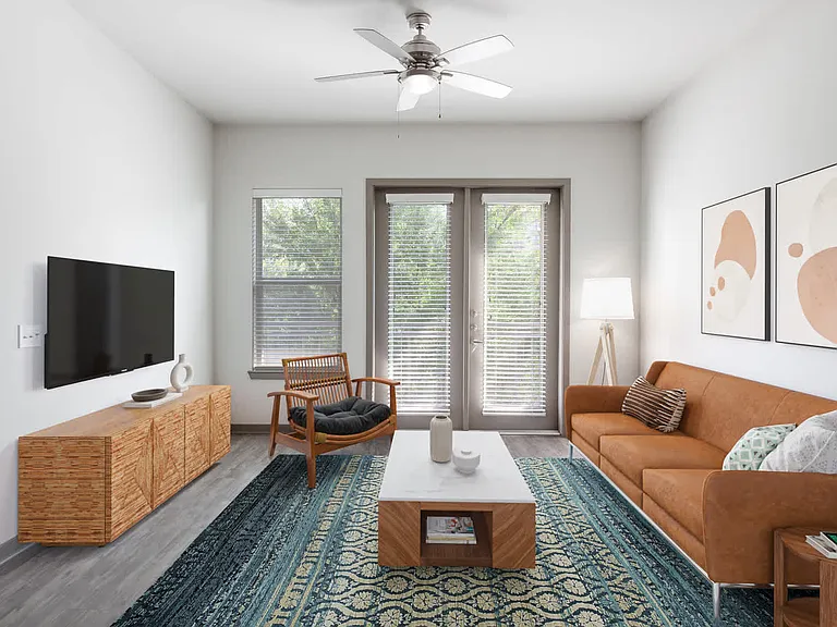 Living Room with Hard Surface Flooring