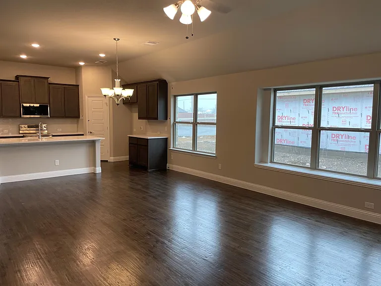 Living Area with huge windows