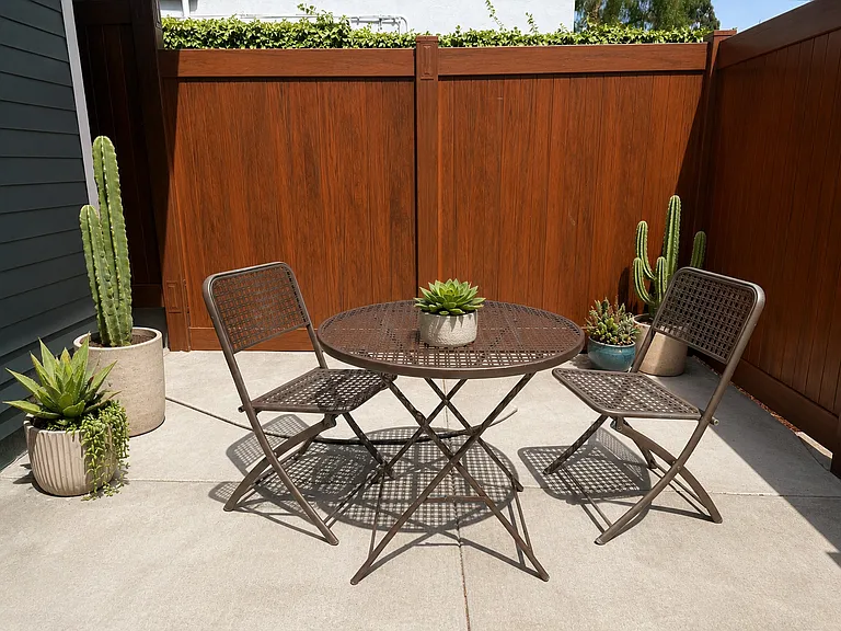 Private patio