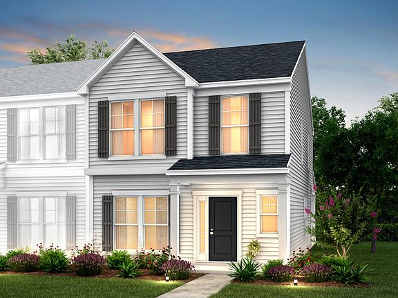 Graylyn Exterior 8 features siding, covered front porch and 1 car rear load garage
