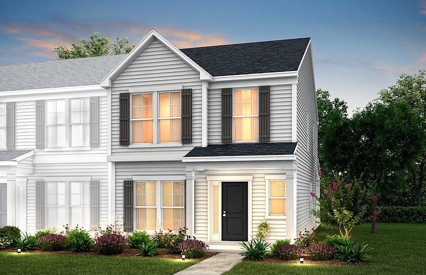 Graylyn Exterior 8 features siding, covered front porch and 1 car rear load garage