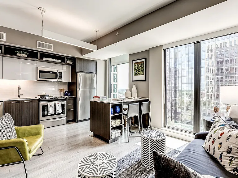Kitchen islands, pantries, and breakfast bars available in select apartments