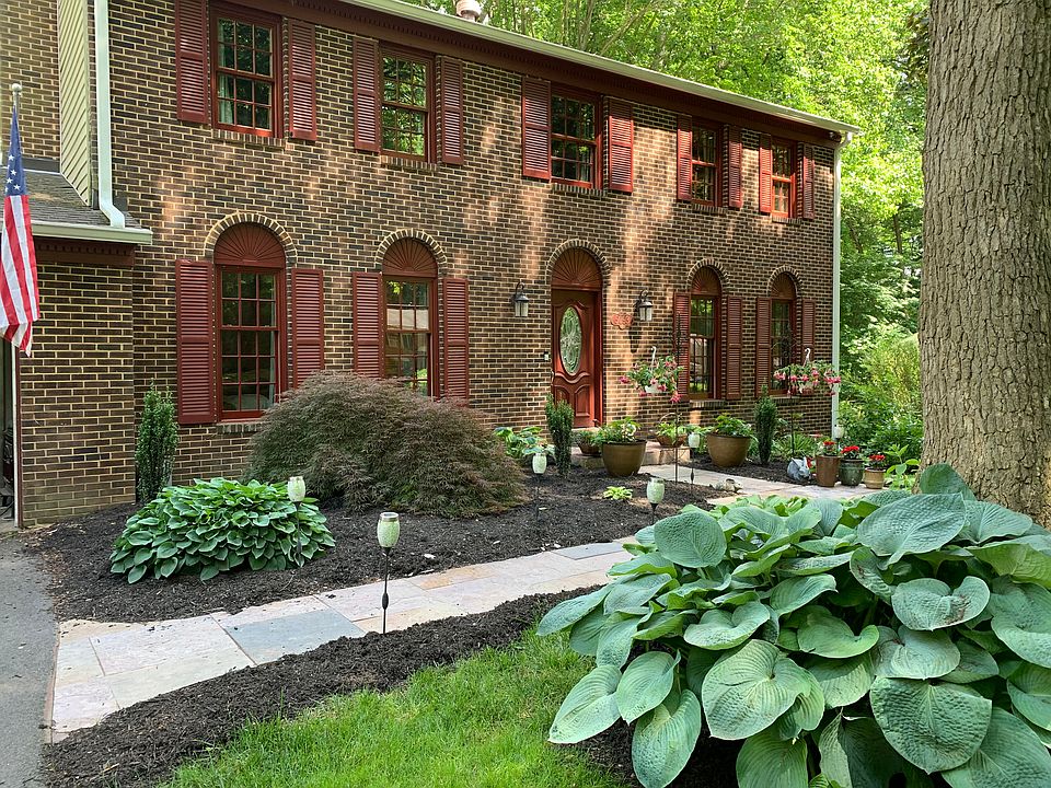 Imported slate walkway 