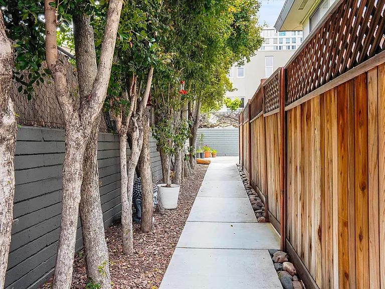 Back entrance to property (gated)
