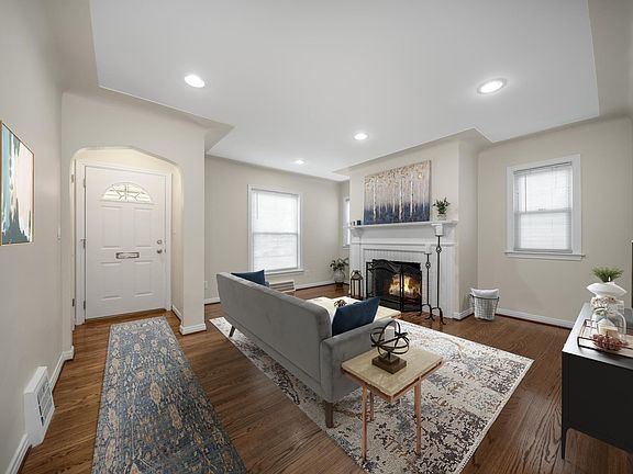 Living room- virtually staged