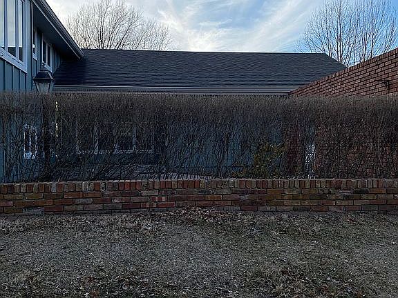 Looking west to front entry 