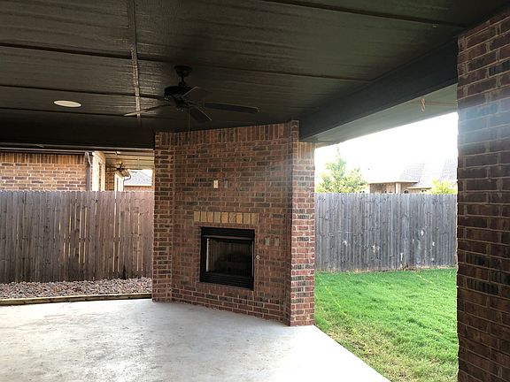 Back porch fireplace 