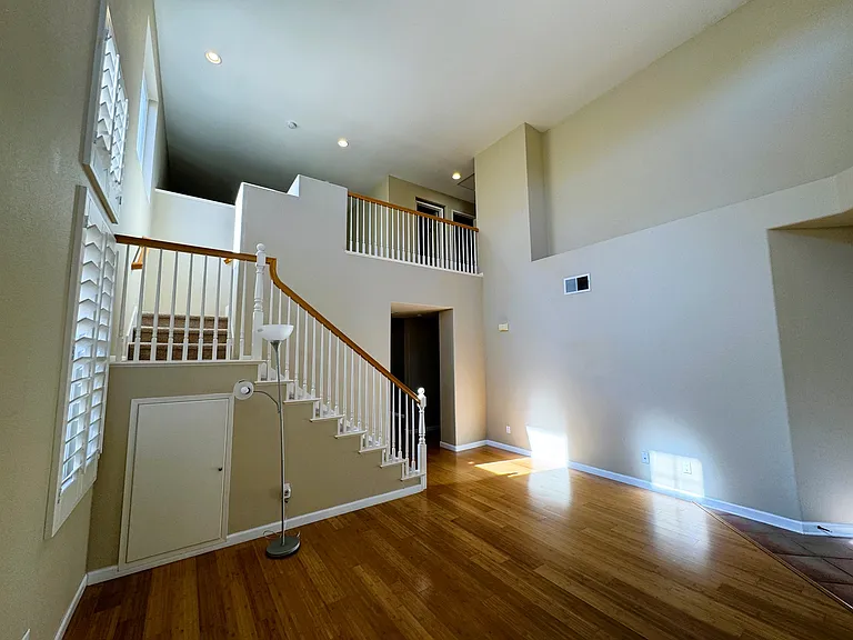Great Room with bright, south facing windows