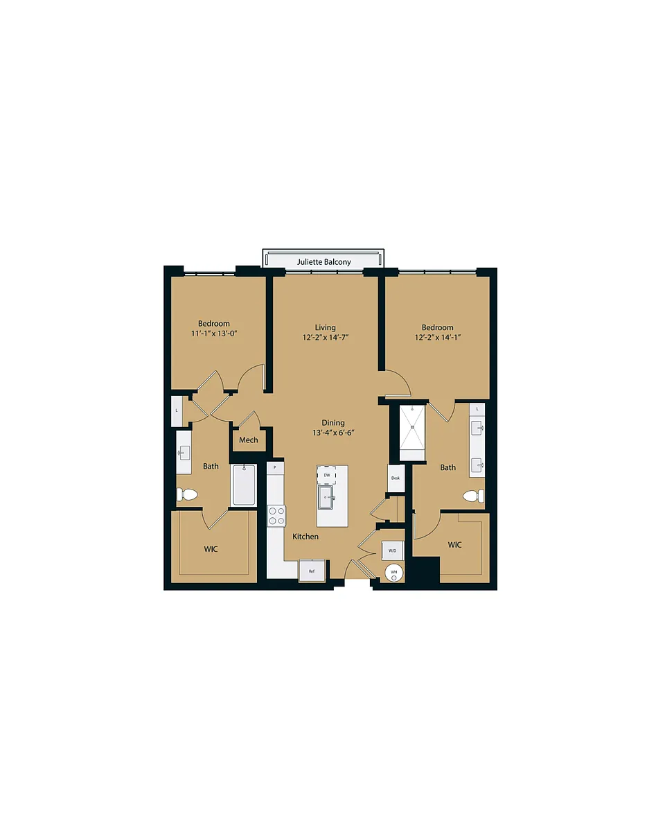 Floor plan 2B-1