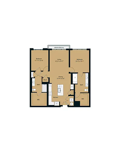 Floor plan 2B-1