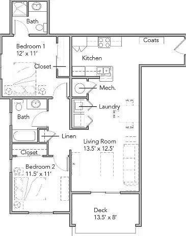 2 Bedroom B 2 Bedroom B