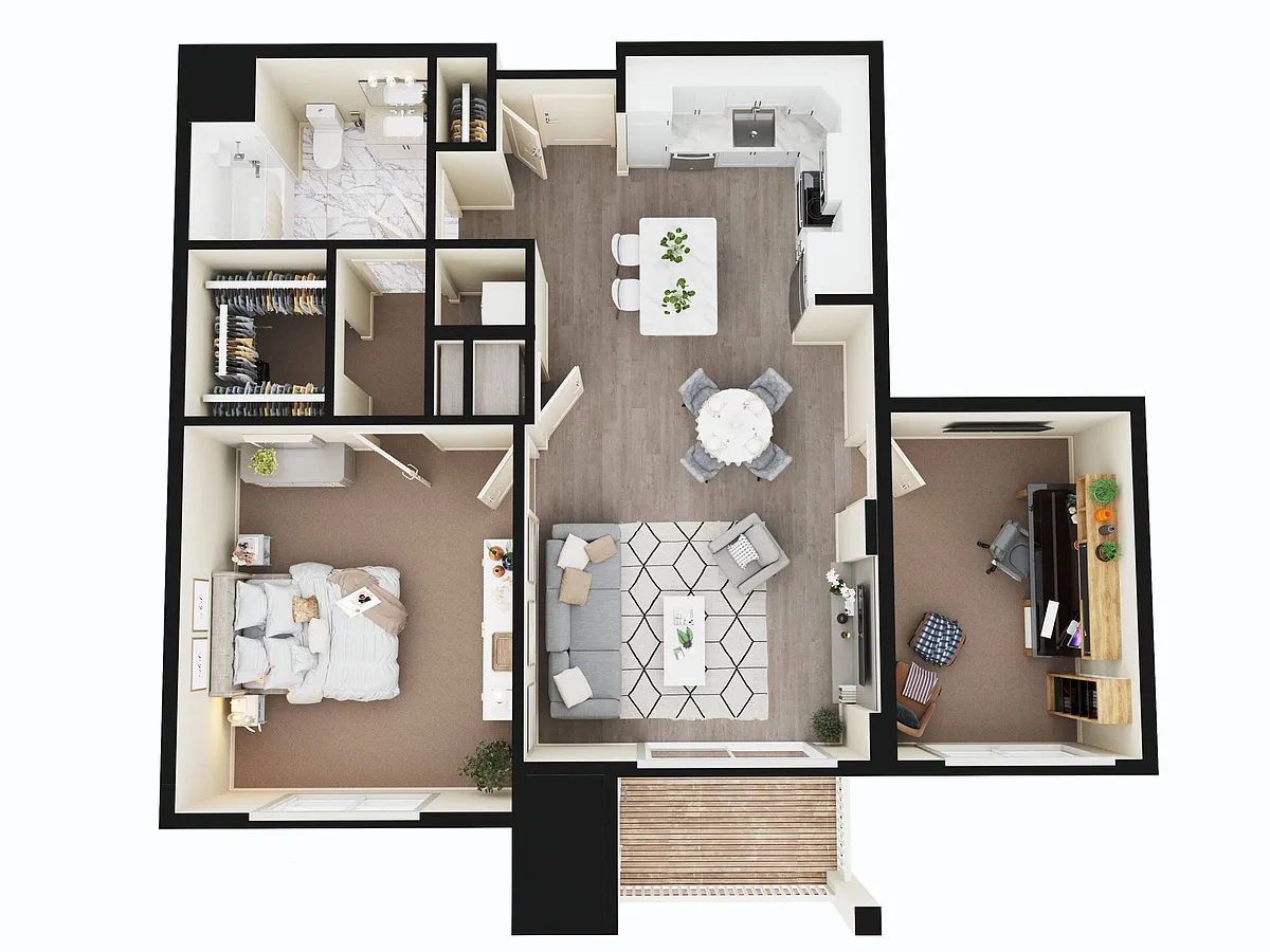 Floor plan A1DD