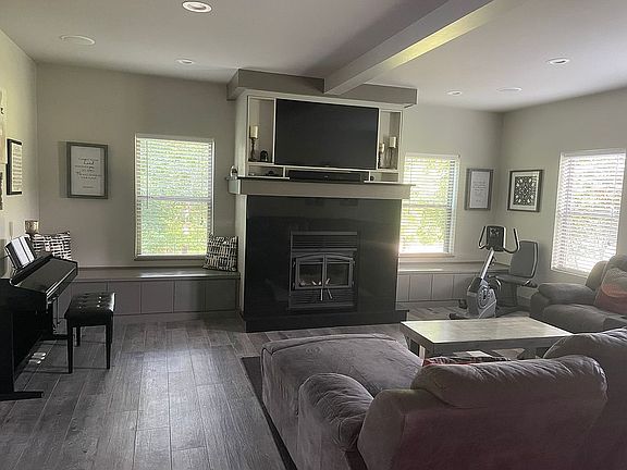 Living room fireplace