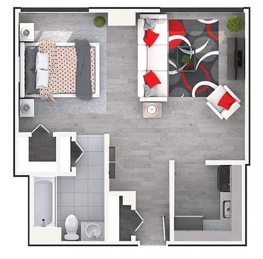 Floor plan Studio
